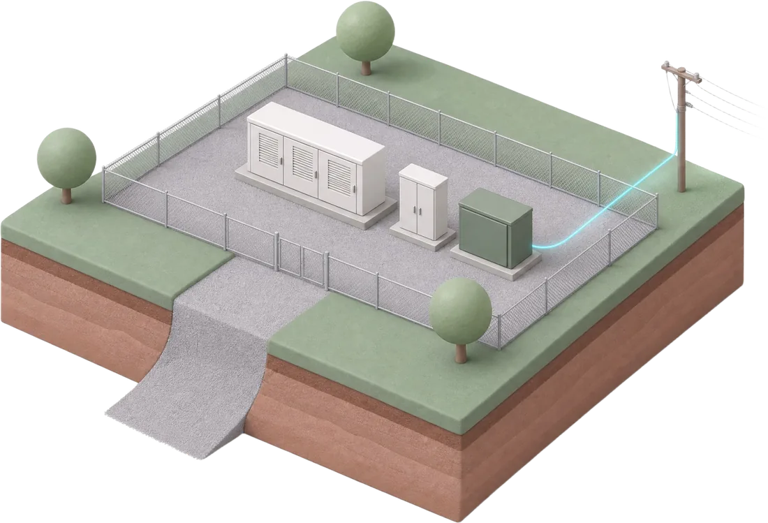 Battery yard
